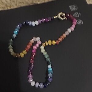 Multicolor Beaded Necklace natural gems